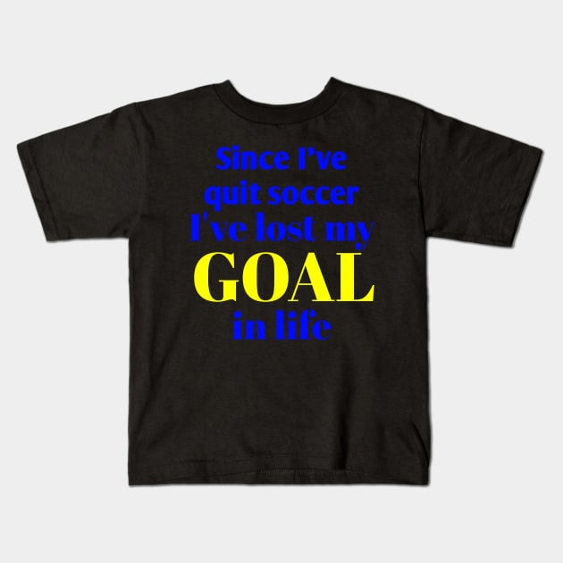 Funny and Creative Football/Soccer Life Pun Kids T-Shirt by Normo Apparel